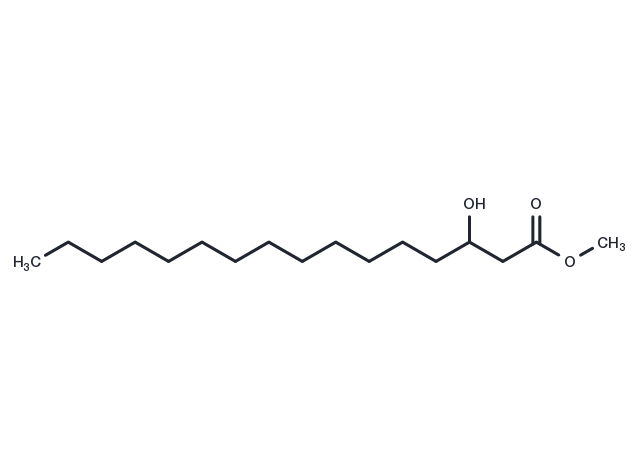 3-hydroxy Palmitic Acid methyl ester Chemical Structure