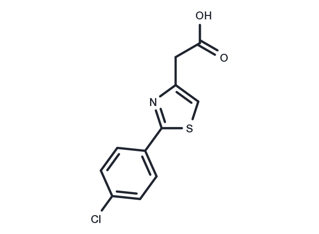[2-(4-Chlorophenyl)-1,3-thiazol-4-yl]acetic acid Chemical Structure