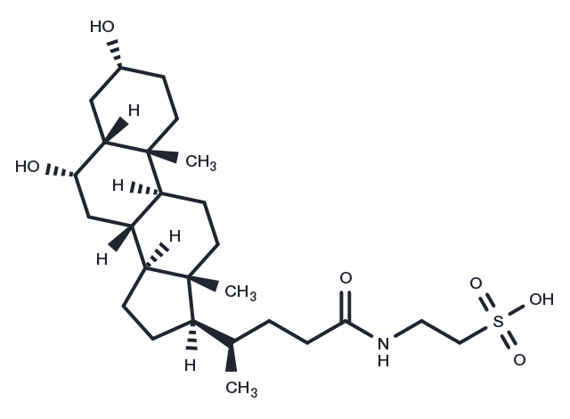Taurohyodeoxycholic acid Chemical Structure