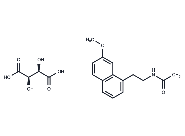 Agomelatine (L(+)-Tartaric acid) Chemical Structure
