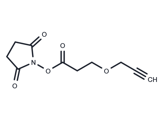 Propargyl-PEG1-NHS ester Chemical Structure