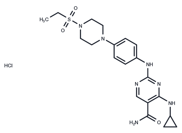 Cerdulatinib hydrochloride Chemical Structure