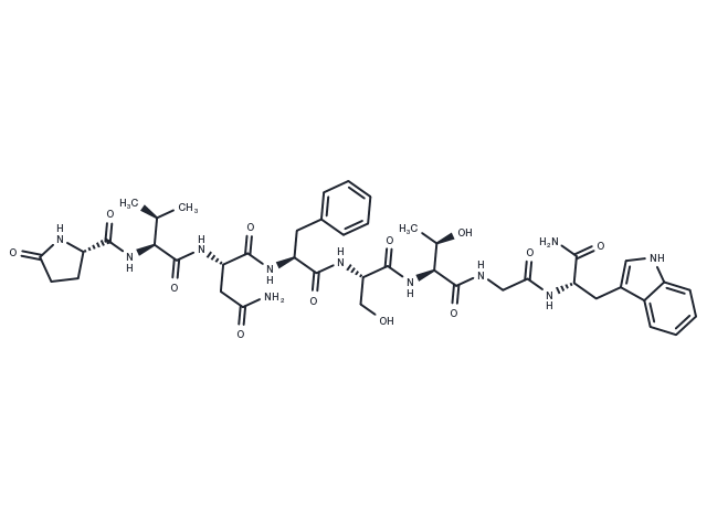 Adipokinetic hormone (Gryllus bimaculatus) Chemical Structure