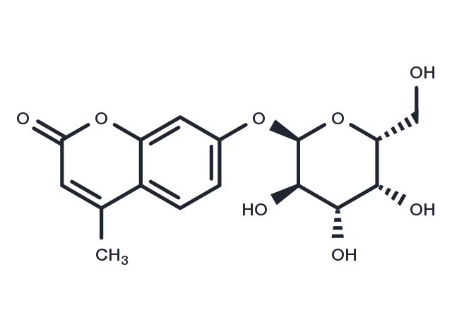 4-Methylumbelliferyl-α-D-Galactopyranoside Chemical Structure
