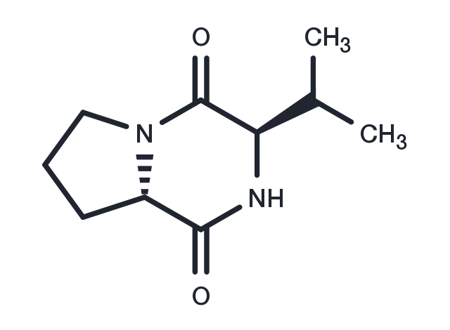 Cyclo(D-Val-L-Pro) Chemical Structure