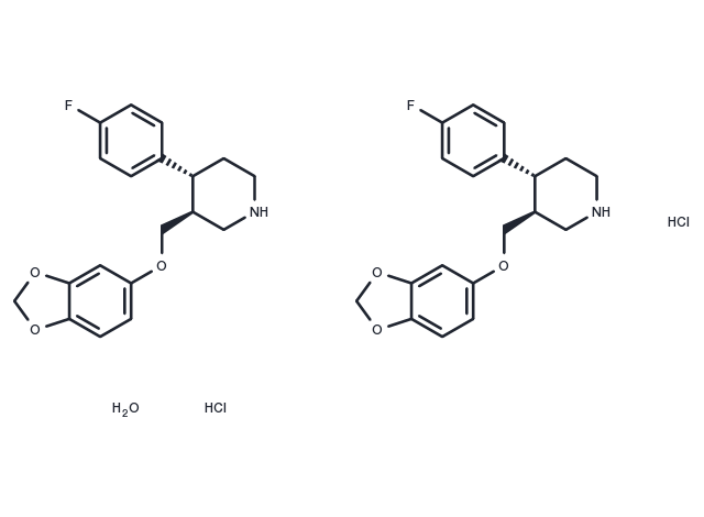 Paroxetine hydrochloride hemihydrate Chemical Structure
