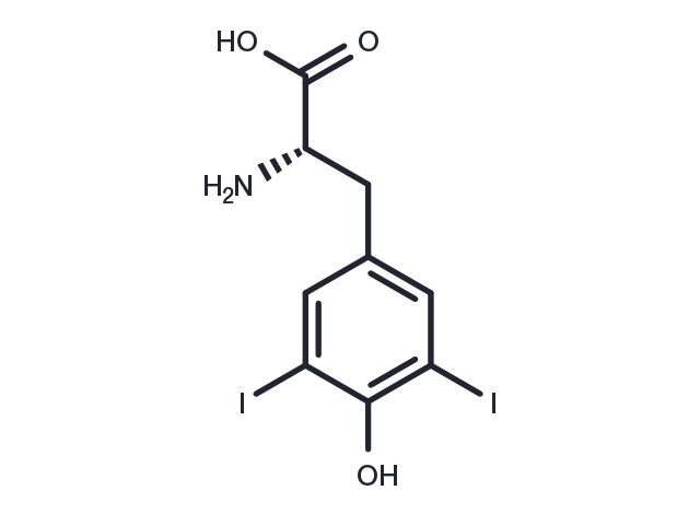 3,5-Diiodo-L-tyrosine dihydrate Chemical Structure