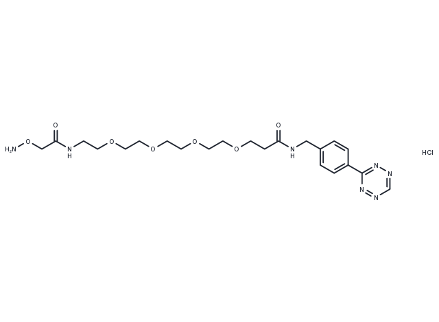 Tetrazine-PEG4-oxyamine hydrochloride
