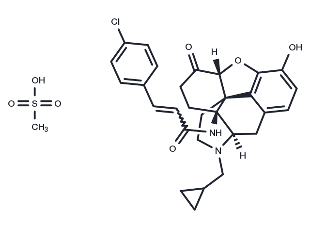 Clocinnamox mesylate Chemical Structure