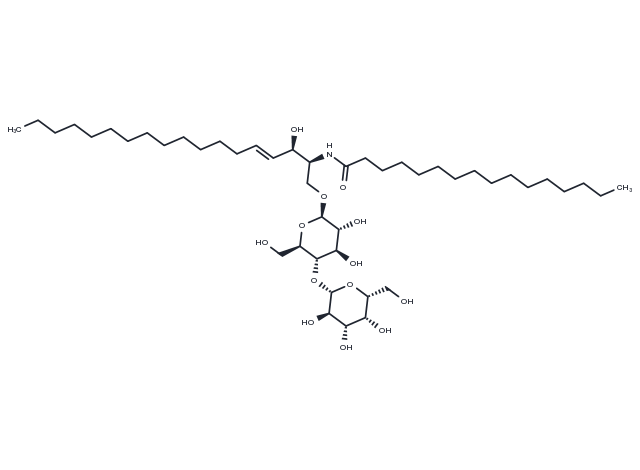C16 Lactosylceramide (d18:1/16:0) Chemical Structure