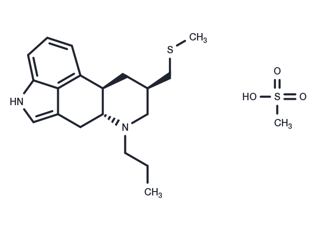Pergolide mesylate Chemical Structure