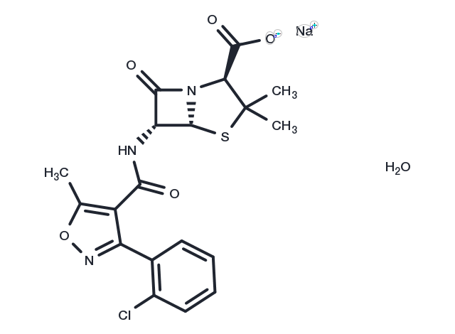 Cloxacillin sodium monohydrate Chemical Structure