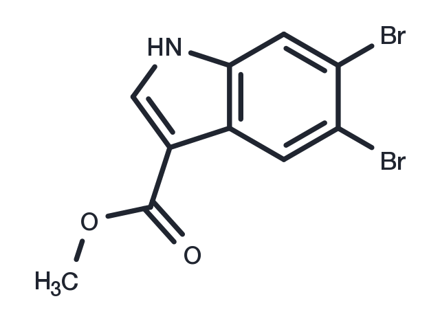 Methyl 5,6-dibromo-1H-indole-3-carboxylate Chemical Structure