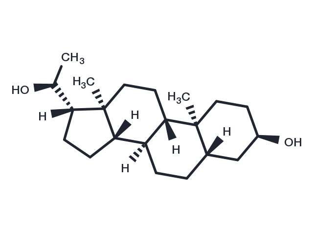 5α-Pregnane-3α,20α-diol Chemical Structure