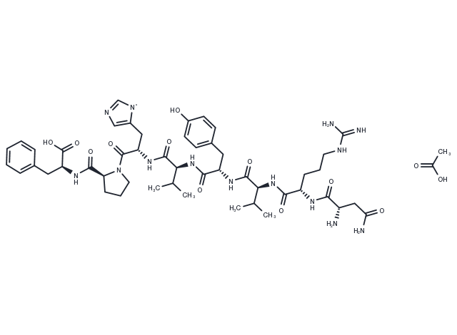 Angiotensin amide acetate Chemical Structure