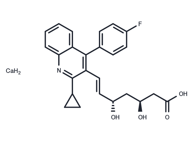 (3S,5S)-Pitavastatin calcium Chemical Structure