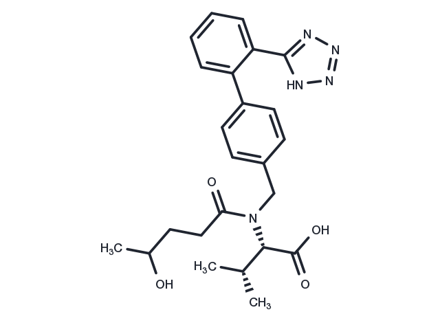 4-hydroxy Valsartan Chemical Structure