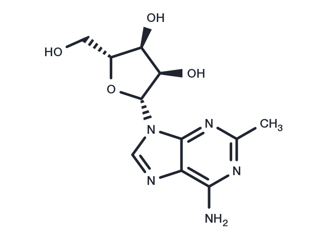 2-Methyladenosine Chemical Structure