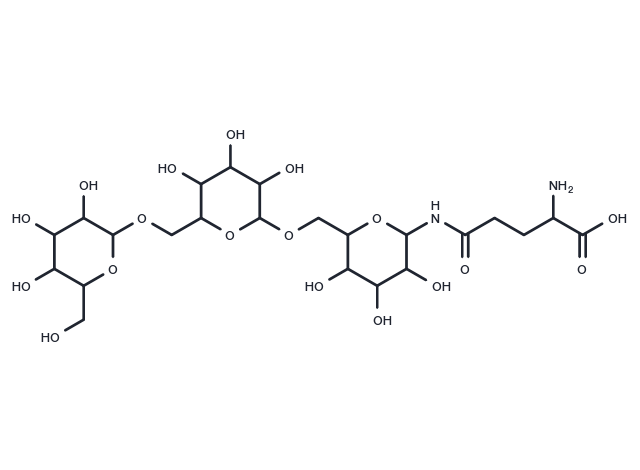 Glycotriosyl glutamine Chemical Structure