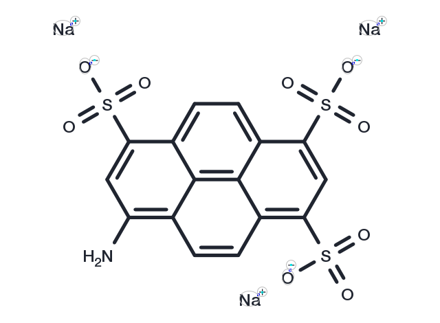 8-Aminopyrene-1,3,6-trisulfonic Acid sodium salt Chemical Structure