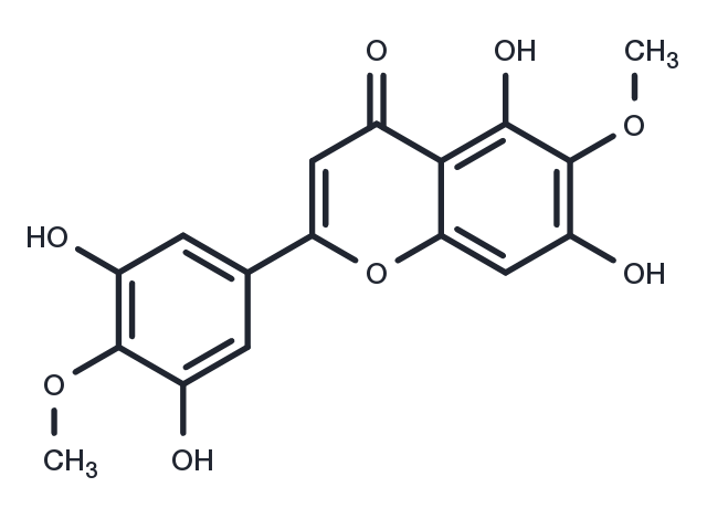 3',5,5',7-Tetrahydroxy-4',6-dimethoxyflavone Chemical Structure