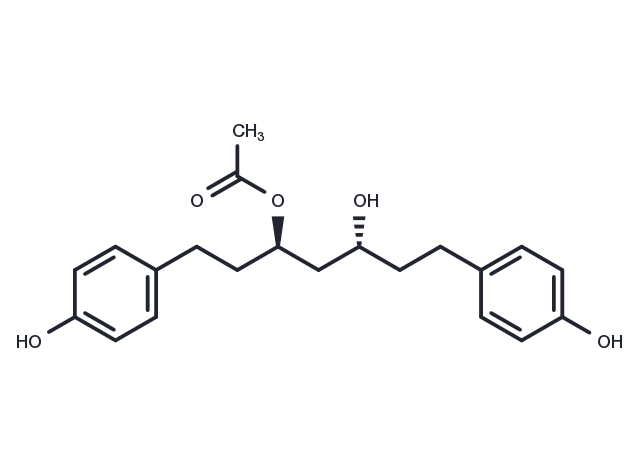 5-Hydroxy-1,7-bis(4-hydroxyphenyl)heptan-3-yl acetate Chemical Structure