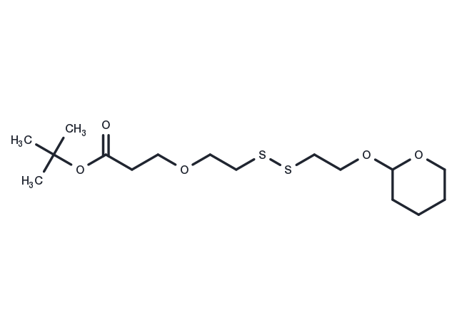 THP-SS-PEG1-Boc Chemical Structure