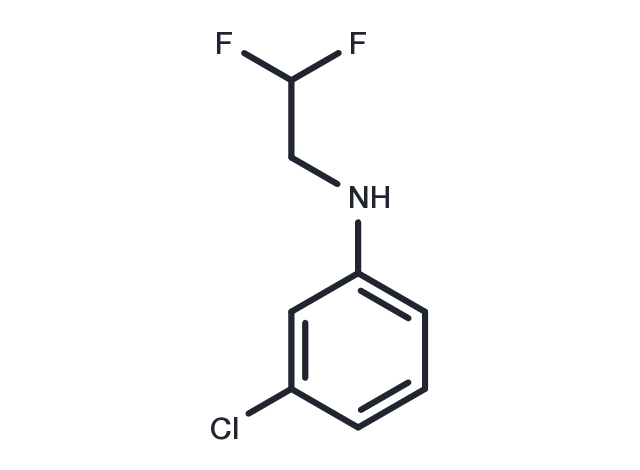 Aniline, m-chloro-N-(2,2-difluoroethyl)- Chemical Structure