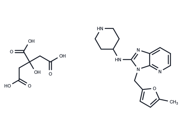 Noberastine citrate Chemical Structure