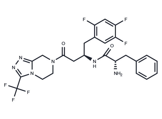 Sitagliptin fenilalanil Chemical Structure