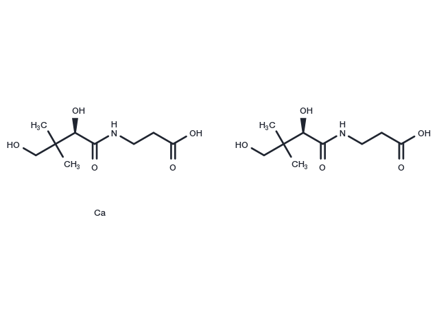D-Pantothenic acid hemicalcium salt Chemical Structure