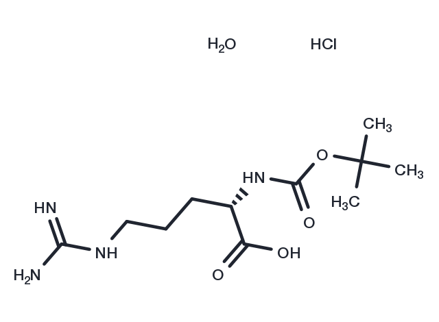 N2-Boc-L-arginine Hydrochloride Hydrate Chemical Structure