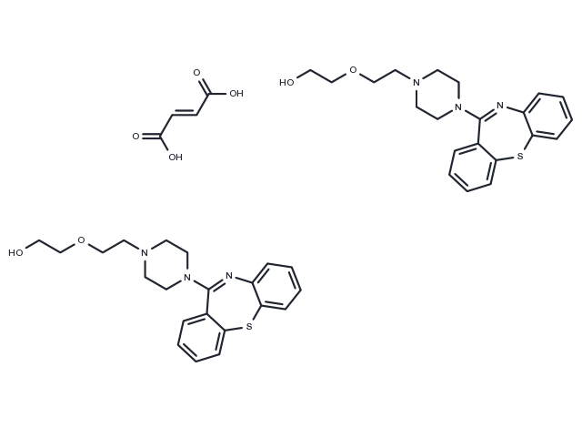 Quetiapine hemifumarate Chemical Structure