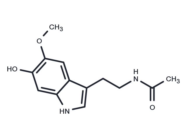 6-Hydroxymelatonin Chemical Structure