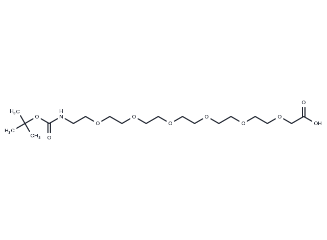 Boc-NH-PEG6-CH2COOH Chemical Structure