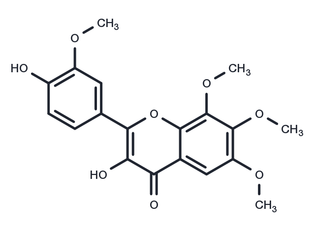 4'-hydroxy-6,7,8,3'-tetramethoxyflavonol Chemical Structure