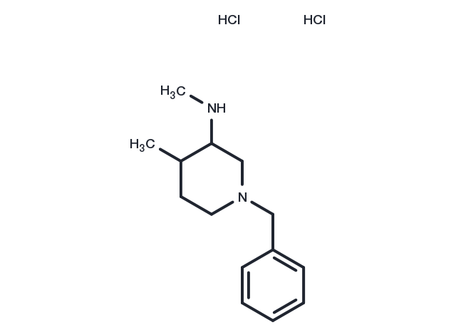 1-Benzyl-4-methyl-3-(methylamino)piperidine dihydrochloride Chemical Structure