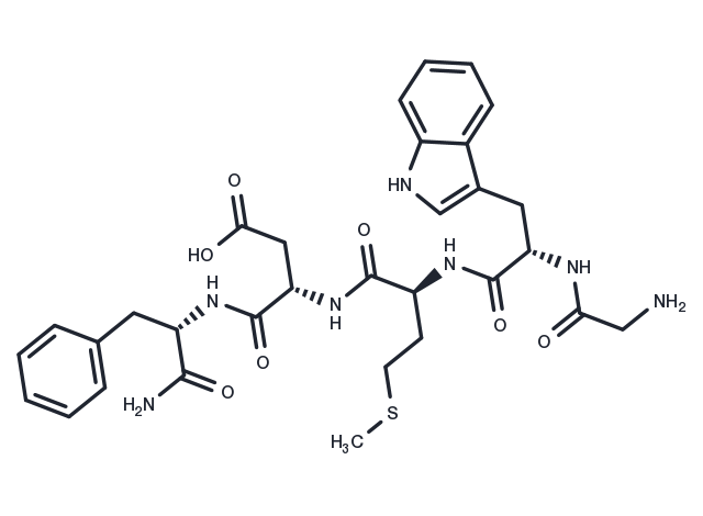 Cholecystokinin pentapeptide Chemical Structure
