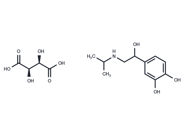 Isoproterenol bitartrate Chemical Structure