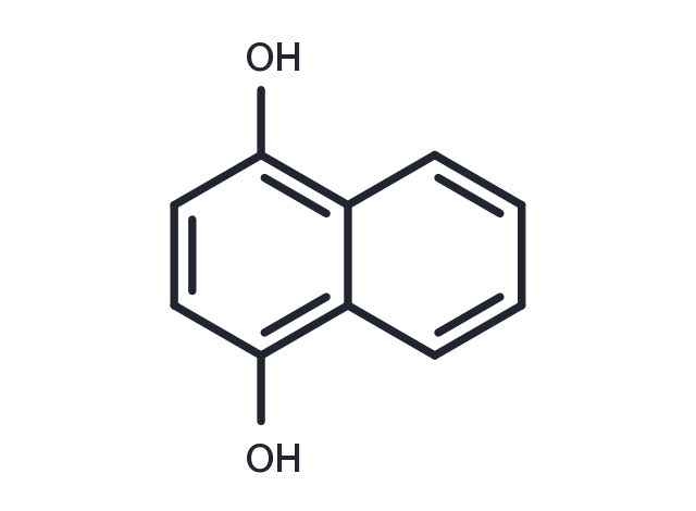 1,4-Dihydroxynaphthalene Chemical Structure