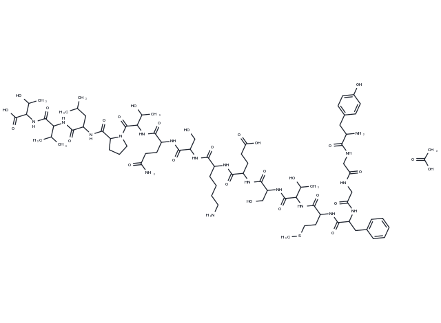 alpha-Endorphin acetate Chemical Structure