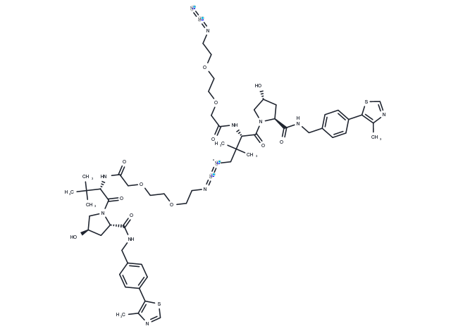 (S,R,S)-AHPC-PEG2-N3 Chemical Structure