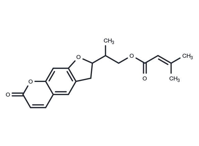 Marmesin angelate Chemical Structure
