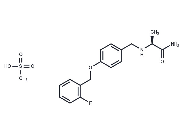 Ralfinamide mesylate Chemical Structure