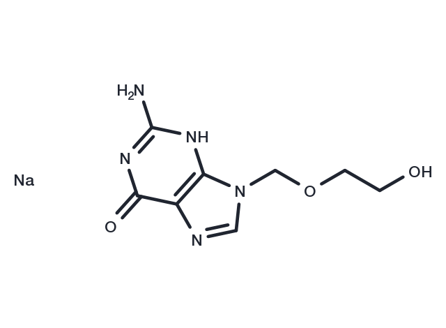 Acyclovir sodium Chemical Structure
