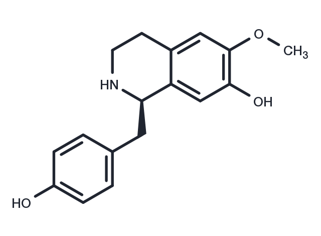 (+)-Coclaurine Chemical Structure