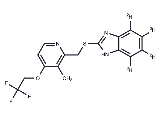 Lansoprazole Sulfide D4 Chemical Structure