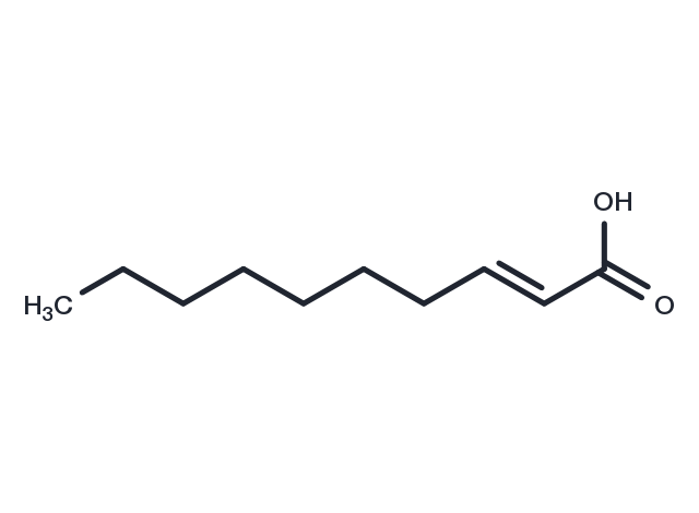 (E)-2-Decenoic acid Chemical Structure