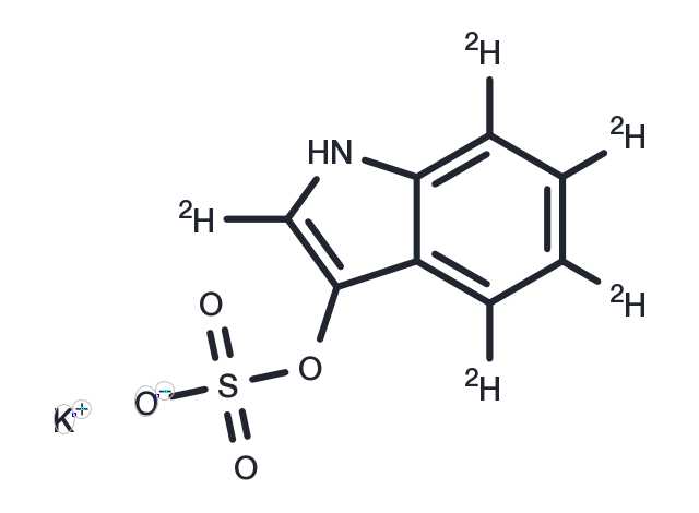 Indoxyl Sulfate-d5 potassium salt Chemical Structure
