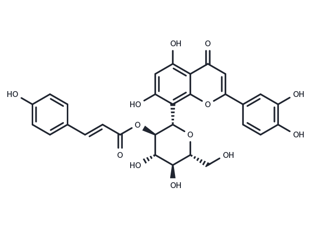 Orientin-2''-O-p-trans-coumarate Chemical Structure